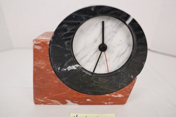 LOT 9 - HANDMADE MARBLE (IN ITALY) CLOCK - REALLY COOL!