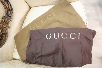 LOT 15 - TWO LARGE GUCCI CLOTH BAGS