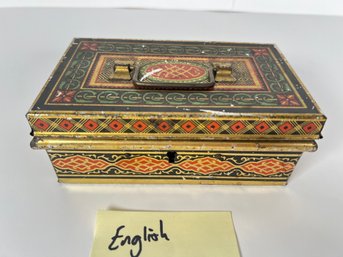 69 - ENGLISH TIN, EARLY, GREAT COLORS
