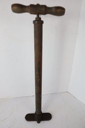 LOT 29 - RARE BRASS TIRE PUMP MADE BY FORD! 1920'S!  SO COOL!
