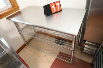 17 - STAINLESS STEEL TABLE