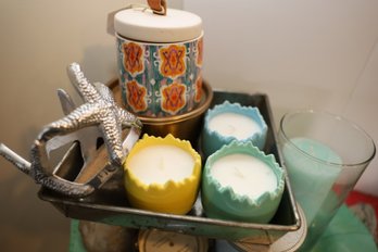 LOT 110 - CANDLES AND OTHER ITEMS SHOWN