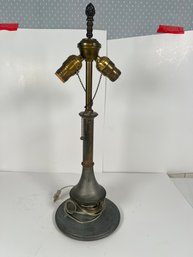 156 - EARLY BRASS LAMP
