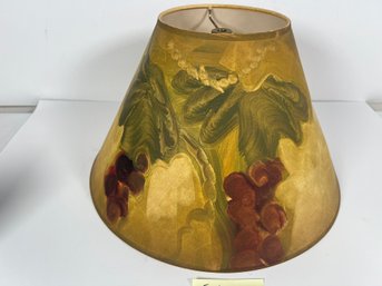 157 -HAND PAINTED LAMP SHADE, QUITE OLD