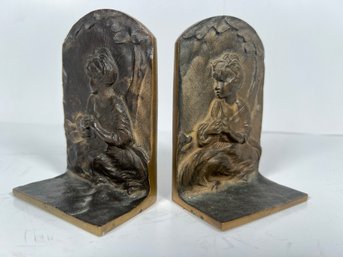 171 - SOLID BRONZE ANTIQUE BOOKENDS