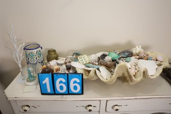 LOT 166 - ALL ITEMS ON TOP OF SHELF AS SHOWN