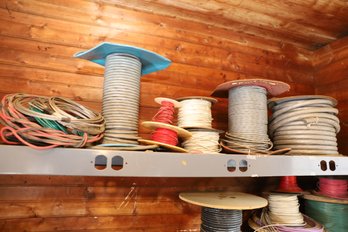 LOT 107 - SPOOLS OF WIRE - ATTENTION SCRAPPERS