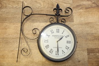 97 - DOUBLE SIDED WALL CLOCK