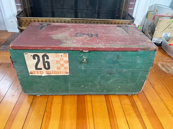 188 - EARLY AND UNUSUAL WOODEN CRATE