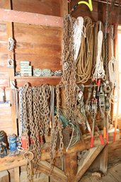 LOT 116 - CHAINS, COME-ALONGS AND MORE