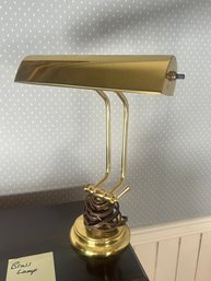 198 - VINTAGE BRASS TABLE LAMP