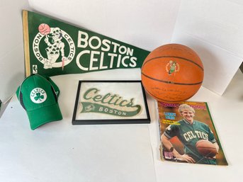 71 - BOSTON CELTICS RELATED ITEMS, NOTICE THAT EARLY PIECE!