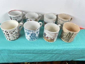 206 - ANTIQUE ALPHABET MUGS FROM THE 1800'S (RESELLERS LOOK UP COMPS, SOME ARE $$$)