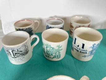 211 - ANTIQUE ALPHABET MUGS FROM THE 1800'S (RESELLERS LOOK UP COMPS, SOME ARE $$$)