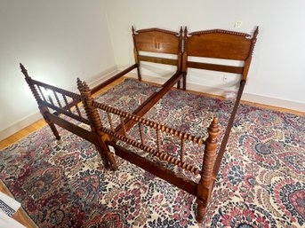 219 - TWO ANTIQUE EARLY SINGLE BEDS