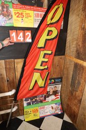 142 - OPEN BANNER FLAG