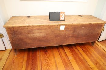 LOT 3 - ANTIQUE GRAIN BIN / BLANKET CHEST