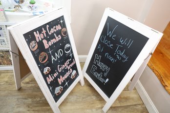 168 - TWO SANDWICH BOARDS