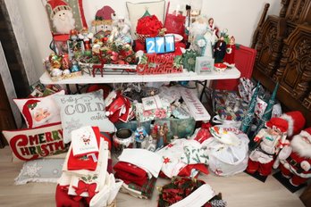 LOT 271 - MASSIVE COLLECTION OF CHRISTMAS DECOR AND CHRISTMAS RELATED! RESELLERS TAKE NOTICE!