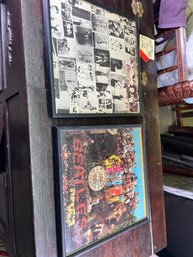 114 -  VERY NICE VINTAGE RECORDS, IN FRAMES!