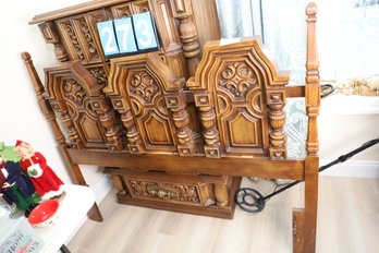 LOT 273 - VINTAGE HEADBOARD (HEADBOARD ONLY)