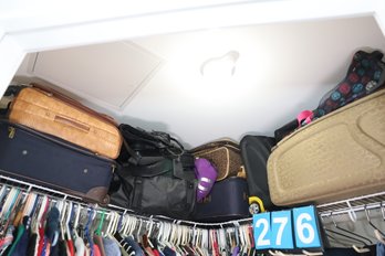 LOT 276 - ALL BAGS/LUGGAGE ON TOP SHELF