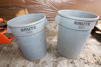 LOT 63 - TWO PLASTIC TRASH CANS