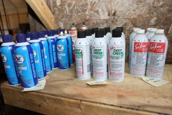 LOT 74 - (29) CANS OF MOTOR TREATMENTS / LUBRICANT / STARTING FLUID