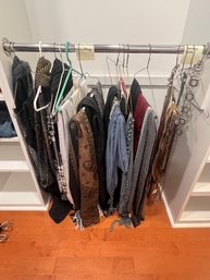289 - WOMANS BELTS, SCARVES, ALL HIGH END