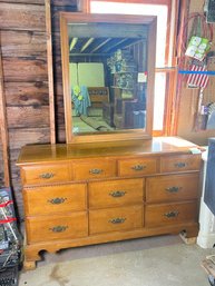 154 - DRESSER WITH MIRROR, GROUND LEVEL