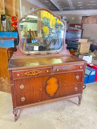 163 - ANTIQUE VANITY DRESSER, VERY NICE! FIRST FLOOR!