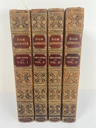 308 - VERY EARLY 1801! ANTIQUE DON QUIXOTE BOOK SET, ONE WITH MAP! VERY NICE SET!