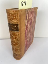 310 - POEMS BY TENNYSON, 1878 ANTIQUE BOOK