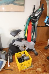LOT 335 - EXERCISE BIKE, WEIGHTS AND MORE - LOCATED UPSTAIRS