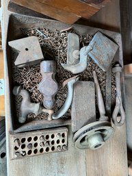 233 - ANTIQUE NAILS, TOOLS AND MORE