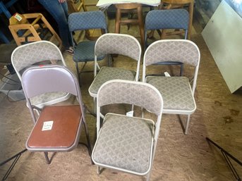 244 - SEVEN FOLDING CHAIRS