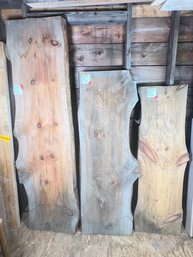 257 - NATURAL EDGE WOODEN SLABS, REALLY NICE!