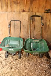 LOT 16 - TWO SEED SPREADERS