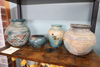 LOT 36 - VERY NICE POTTERY, DECOR, GREAT COLORS!