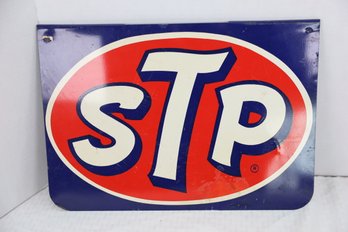 LOT 18 - VINTAGE DOUBLE SIDED 'STP' SIGN - VERY NICE!!!
