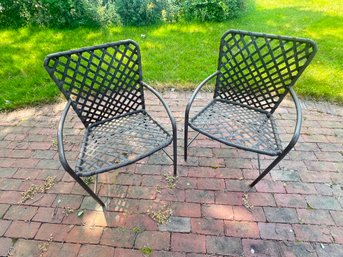 409 - TWO OUTDOOR CHAIRS