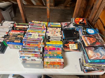 299 - ABOUT 80 DVD MOVIES, ABOUT 75 VHS