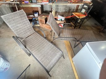 417 - TWO NICE OUTDOOR LOUNGE CHAIRS