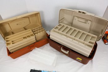 LOT 83 - TWO VINTAGE NEW OLD STOCK FISHING TACKLE BOXES