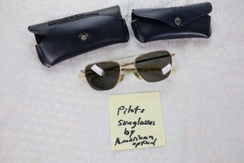 LOT 85 - PILOTS SUNGLASSES BY AMERICAN OPTICAL (VINTAGE)