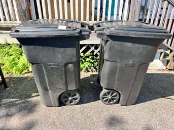 8 - TWO TOTER 64 GAL. ROLLING TRASH BINS - THESE ARE $186.13 EACH AT LOWES!