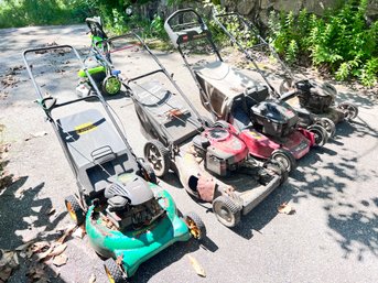 35 - FOUR MOWERS - ALL AS-IS AND UNKNOWN