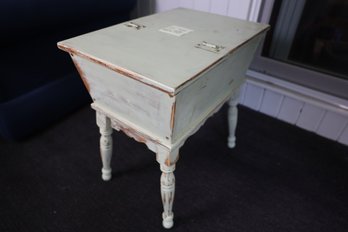 LOT 151  - ANTIQUE SIDE TABLE, GREAT COLORS!