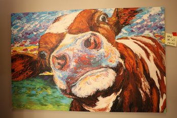 LOT 155 - COW, WALL HANGING