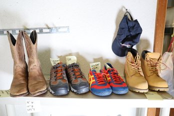 LOT 165 - MENS SHOES/BOOTS, SIZES LISTED